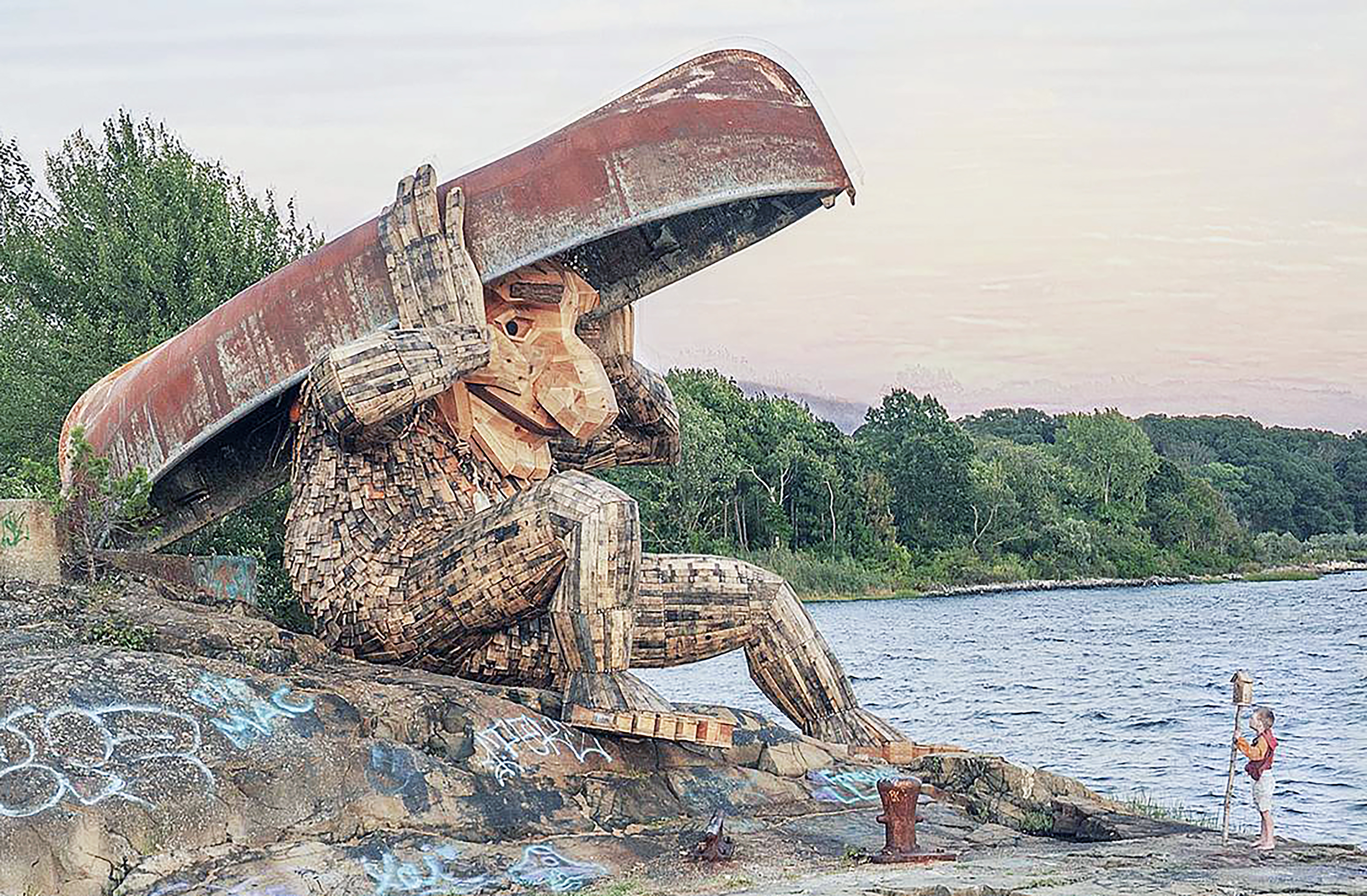 Local Mill Helps Bring Danish Troll to Life